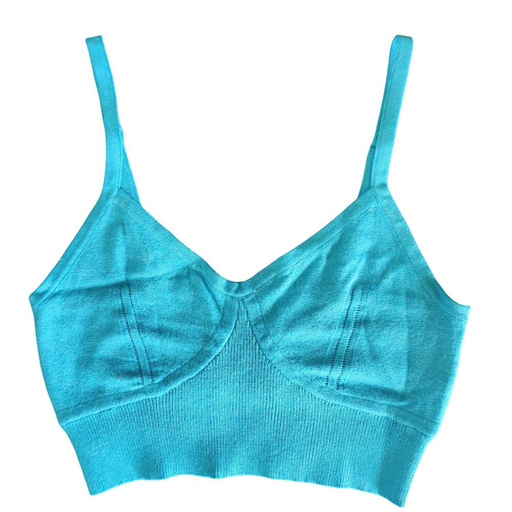 A New Day Women’s Turquoise Blue Bralette Top with Adjustable Straps - NWT
